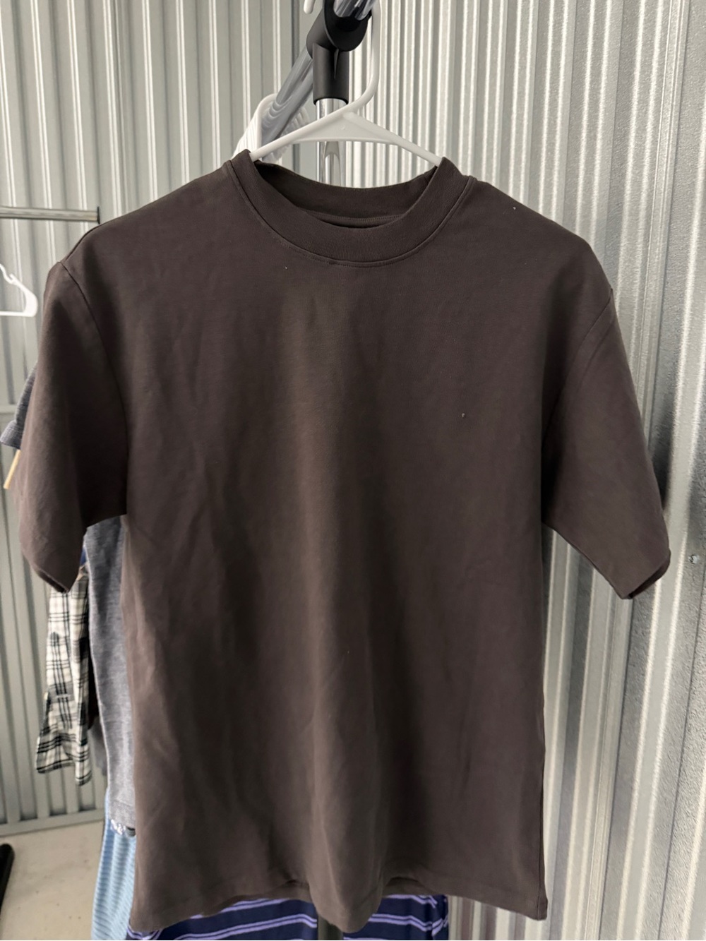 Classic Crewneck Short-Sleeve Tee in Dark Brown